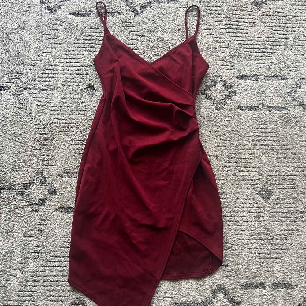 Burgundy mini dress size small